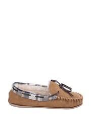 Cotswolds Kilkenny Moccasin Brown Slippers - Image 1 of 5