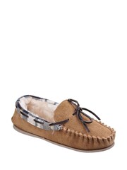 Cotswolds Kilkenny Moccasin Brown Slippers - Image 4 of 5