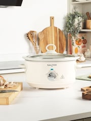 Salter Cream Retro 3.5L Slow Cooker - Image 1 of 6