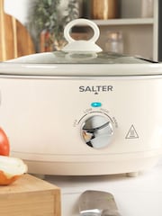 Salter Cream Retro 3.5L Slow Cooker - Image 2 of 6