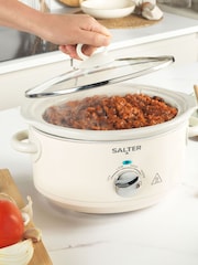 Salter Cream Retro 3.5L Slow Cooker - Image 3 of 6