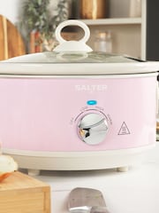 Salter Pink Retro 3.5L Slow Cooker - Image 2 of 6