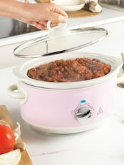 Salter Pink Retro 3.5L Slow Cooker - Image 4 of 6