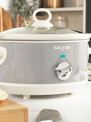 Salter Grey Retro 3.5L Slow Cooker - Image 2 of 6