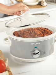 Salter Grey Retro 3.5L Slow Cooker - Image 4 of 6