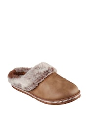 Skechers Tan Brown Cosy Campfire Home Essential Womens Slippers - Image 3 of 5