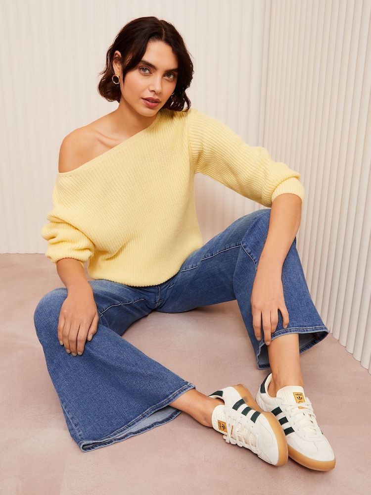 Friends Like These Yellow Off The Shoulder Jumper - Image 2 of 5