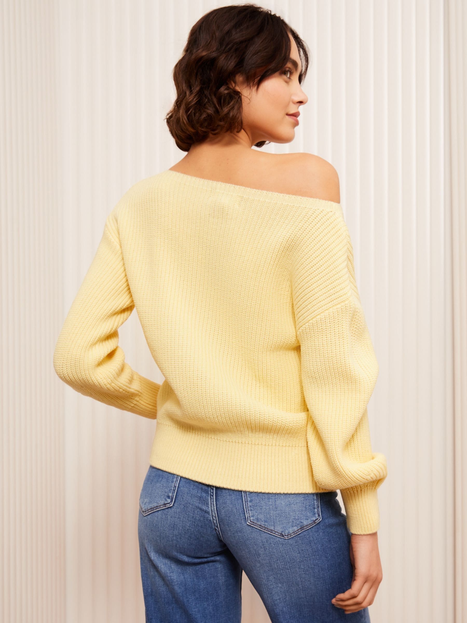 Buy Friends Like These Yellow Off The Shoulder Jumper from