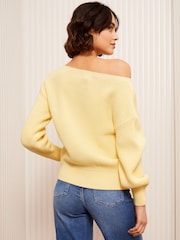 Friends Like These Yellow Off The Shoulder Jumper - Image 4 of 5