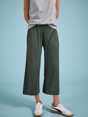 Baukjen Green Cropped Palazzo Trousers - Image 3 of 4