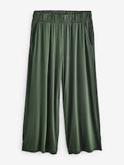 Baukjen Green Cropped Palazzo Trousers - Image 4 of 4