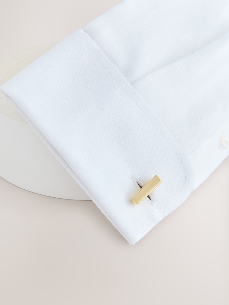Gold Tone Bar Cufflinks - Image 1 of 5
