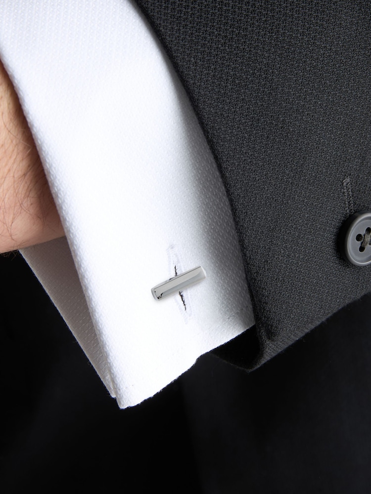 Gun Metal Bar Cufflinks - Image 1 of 5