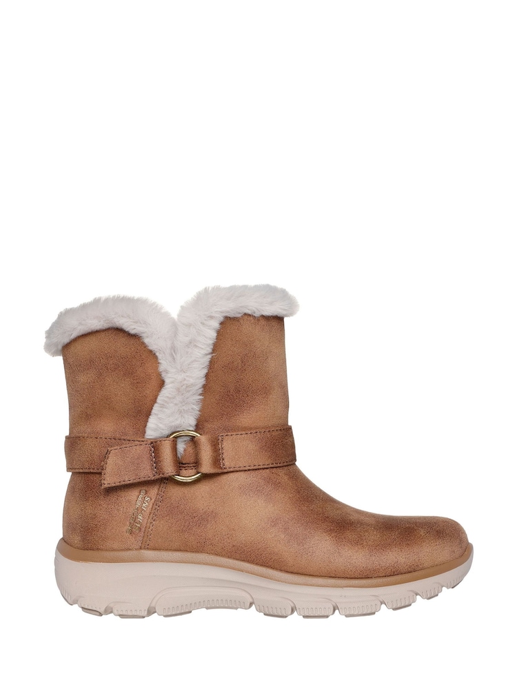 Skechers Chestnut Brown Relaxed Fit Slipins Easy Going Dreamers Move Boots - Image 1 of 5