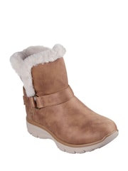 Skechers Chestnut Brown Relaxed Fit Slipins Easy Going Dreamers Move Boots - Image 3 of 5