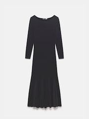 Mint Velvet Black Long Sleeve Jersey Maxi Dress - Image 3 of 4