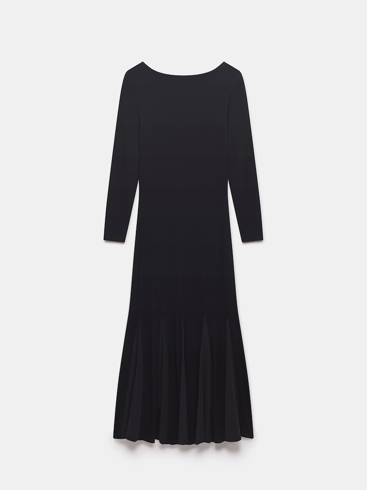 Mint Velvet Black Long Sleeve Jersey Maxi Dress - Image 4 of 4 Mint Velvet Black Long Sleeve Jersey Maxi Dress - Image 4 of 4