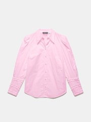 Mint Velvet Pink 100% Cotton Cuff Detail Shirt - Image 3 of 4