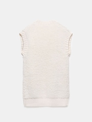 Mint Velvet Cream Boucle Long Cardigan - Image 4 of 4