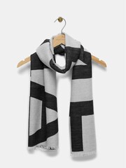 Mint Velvet Black And Grey Alpine Scarf - Image 2 of 3