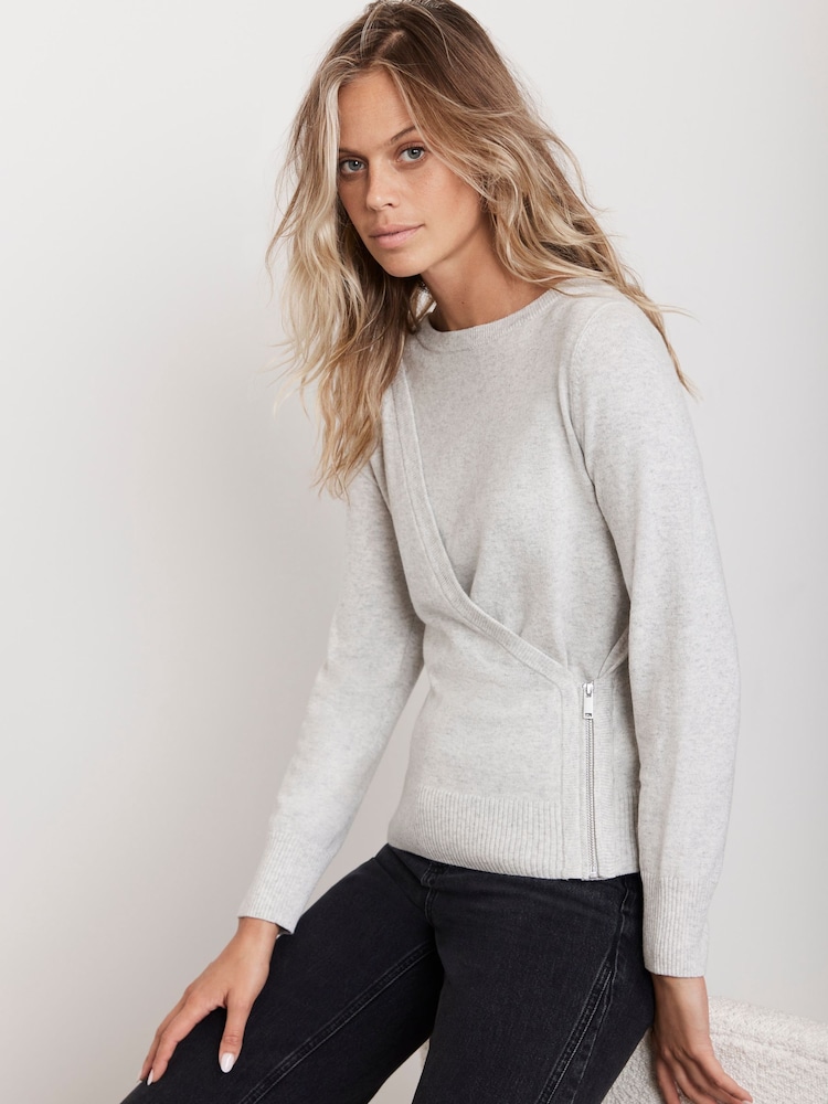 Mint Velvet Pullover mit seitlichem Reißverschluss - Bild 2 von 4