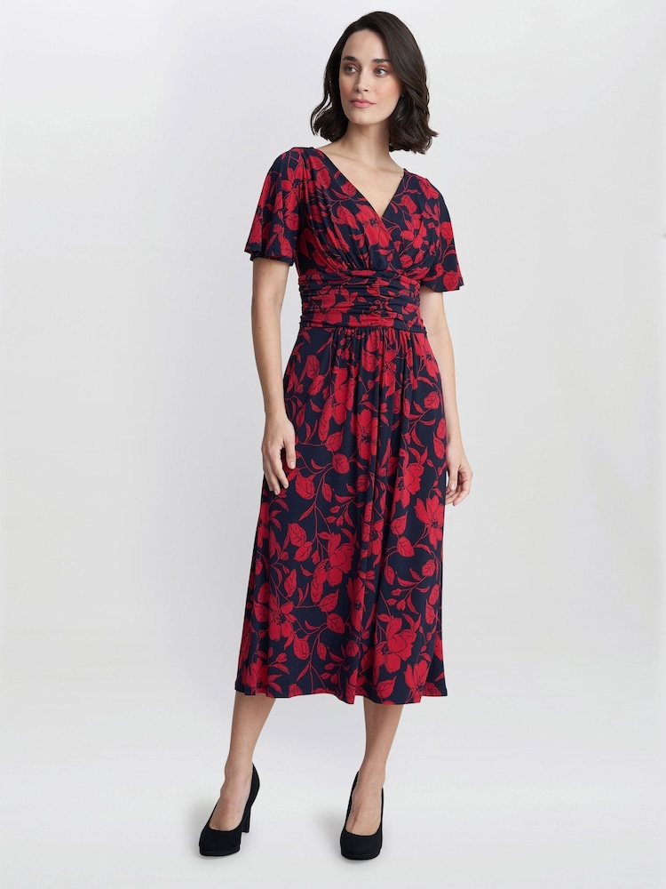 Vestido estampado azul de punto Geri de Gina Bacconi - Imagen 1 de 5 Vestido estampado azul de punto Geri de Gina Bacconi - Imagen 1 de 5
