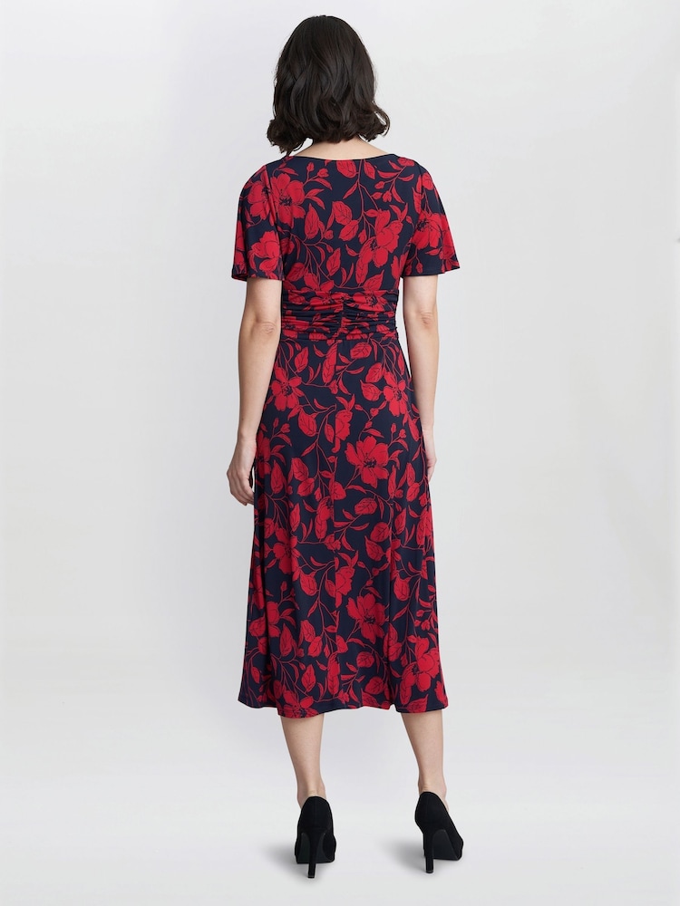 Vestido estampado azul de punto Geri de Gina Bacconi - Imagen 2 de 5 Vestido estampado azul de punto Geri de Gina Bacconi - Imagen 2 de 5
