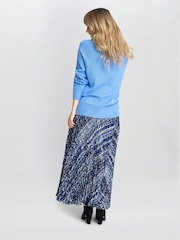 Gina Bacconi Mischa Pleat Black Skirt - Image 3 of 5