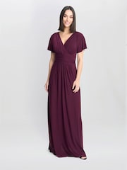 Gina Bacconi Фиолетовое платье Елена Джерси макси - Image 1 of 5