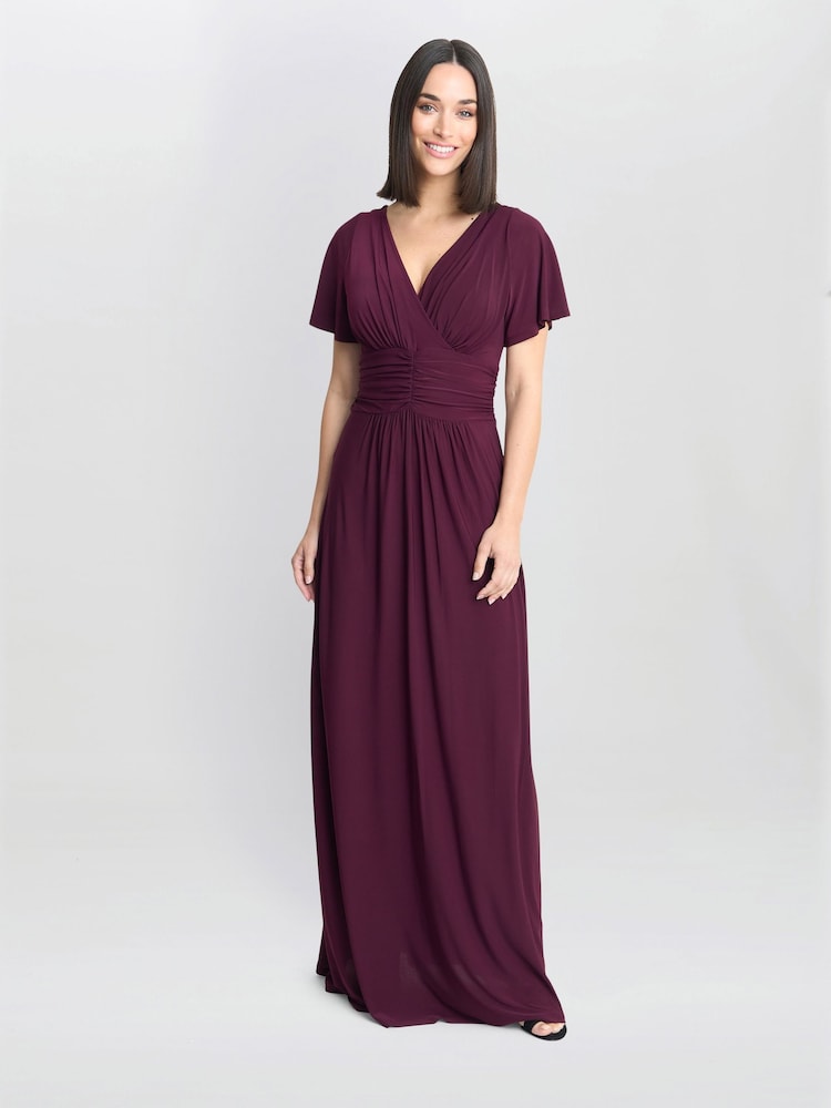 Vestido morado largo de punto Elena de Gina Bacconi - Imagen 1 de 5 Vestido morado largo de punto Elena de Gina Bacconi - Imagen 1 de 5