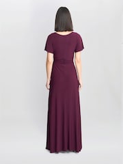Gina Bacconi Фиолетовое платье Елена Джерси макси - Image 2 of 5