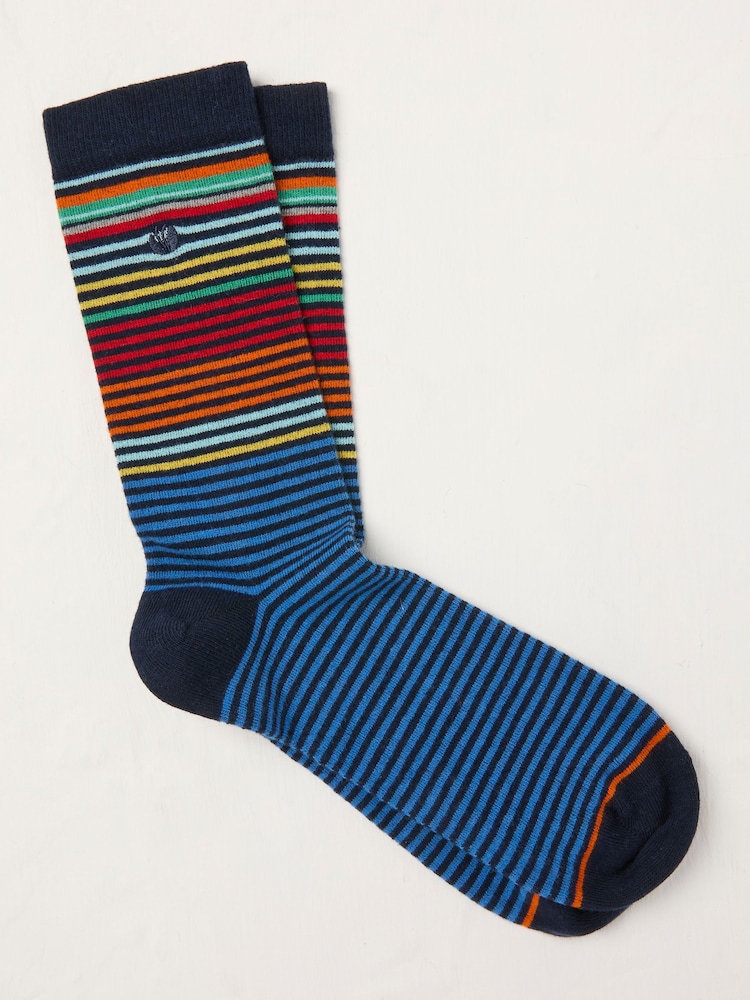 FatFace Blue Stripe Sock - Image 1 of 2