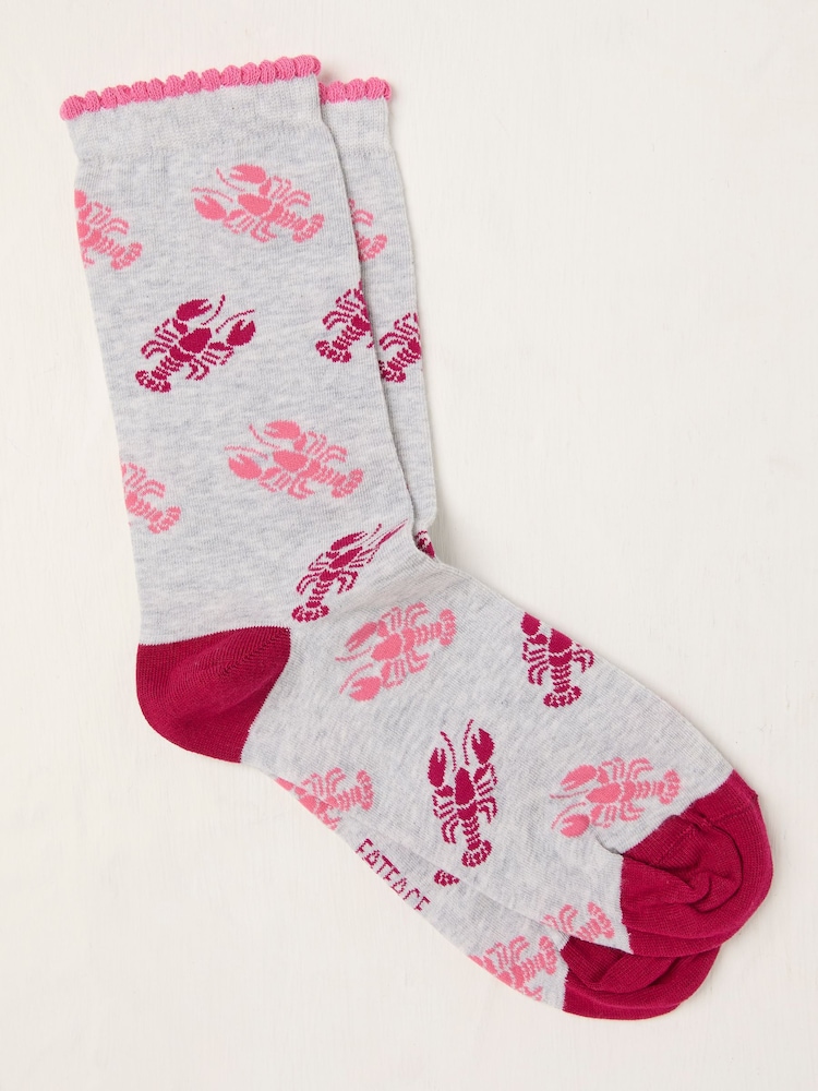 FatFace Grey Lobster Sock - Image 1 of 2