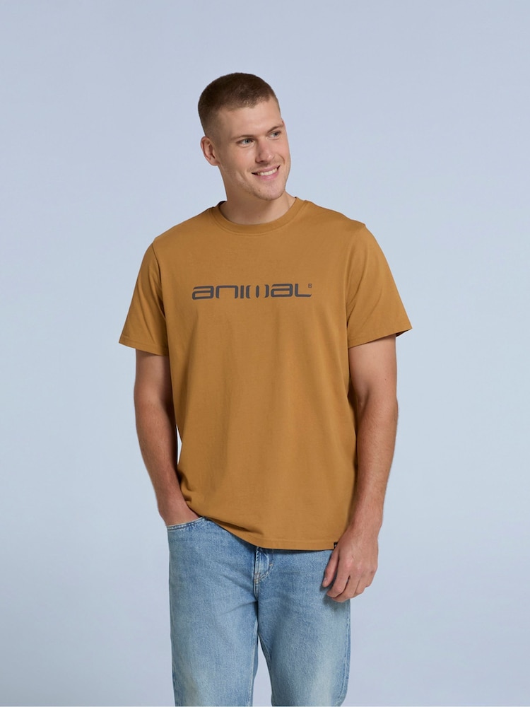 Animal Yellow Mens Leon Relaxed T-Shirt - Image 2 of 4 Animal Yellow Mens Leon Relaxed T-Shirt - Image 2 of 4