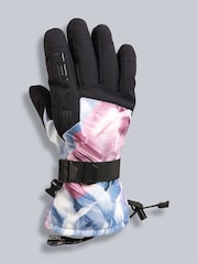 Animal Pink Womens Pursuit Waterproof Snow Gloves - Image 3 of 6