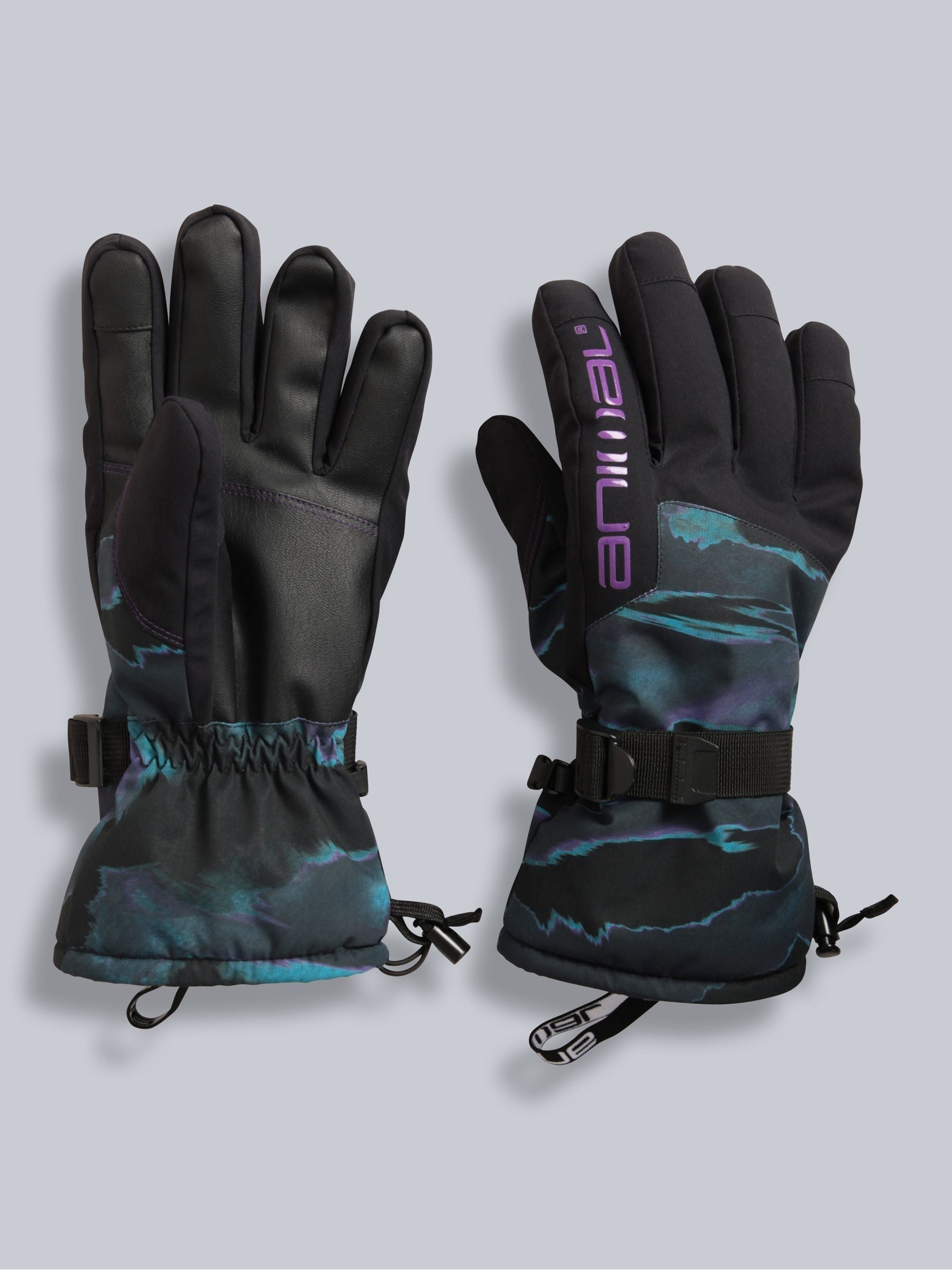 Buy Animal Grey Iced Mens Waterproof Snow Ski Gloves from the Next UK online shop