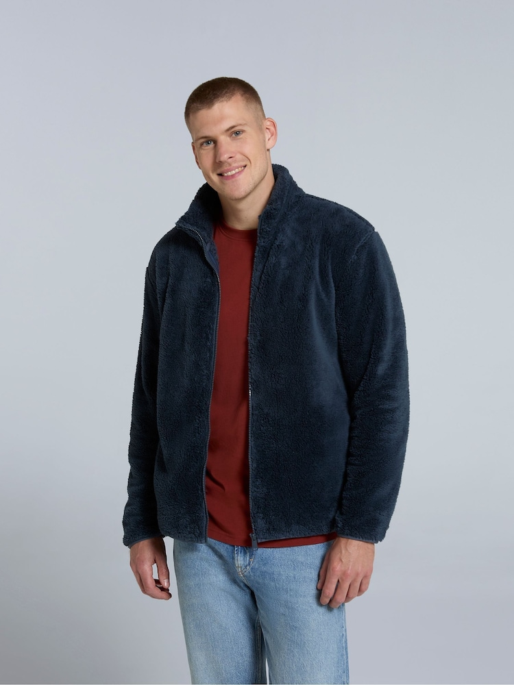 Animal Blue Teddy Mens Fleece Jacket - Image 1 of 4