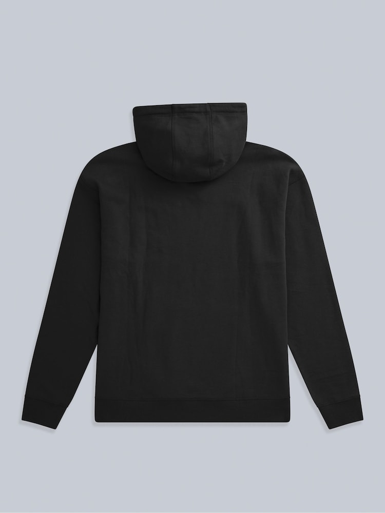Negro - Animal Mens Icon Drop Shoulder Hoodie - Imagen 3 de 3
