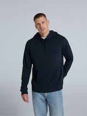 Animal Blue Mens Icon Drop Shoulder 100% Cotton Hoodie - Image 1 of 7