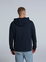 Animal Blue Mens Icon Drop Shoulder 100% Cotton Hoodie - Image 2 of 7