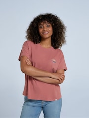 Animal Pink Womens Phoenix 100% Cotton T-Shirt - Image 1 of 4