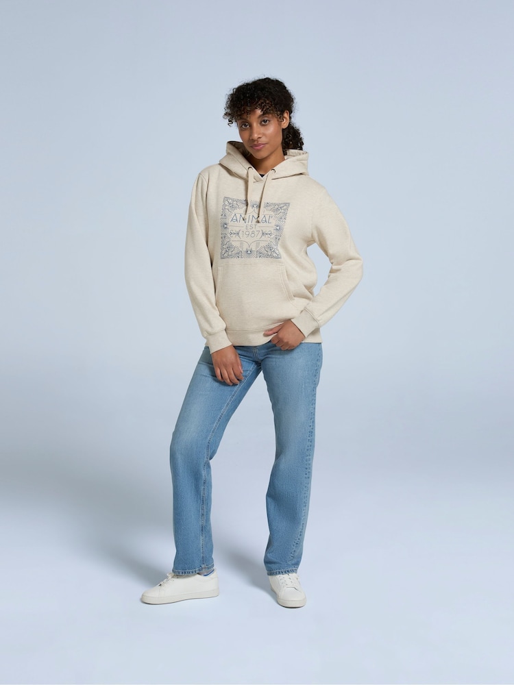 Animal Cream Womens Maya Graphic Print Hoodie - Image 4 of 4 Animal Cream Womens Maya Graphic Print Hoodie - Image 4 of 4
