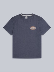 Animal Aqua Blue Mens Chase Relaxed 100% Cotton T-Shirt - Image 1 of 5