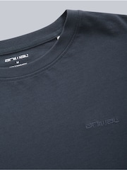 Blau - Animal Mens Icon Plain 100% Cotton T-Shirt - Bild 3 von 5