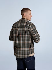 Animal Grey Mens 100% Cotton Cove Flannel Shirt - Image 3 of 4