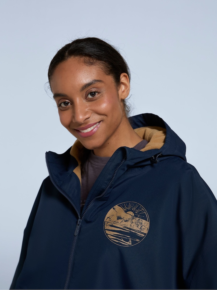 Animal Blue Womens Misty Fleece Lined Waterproof Parka - Image 4 of 4
