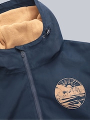 Animal Navy Misty Fleece Lined Waterproof Parka - Image 7 of 9