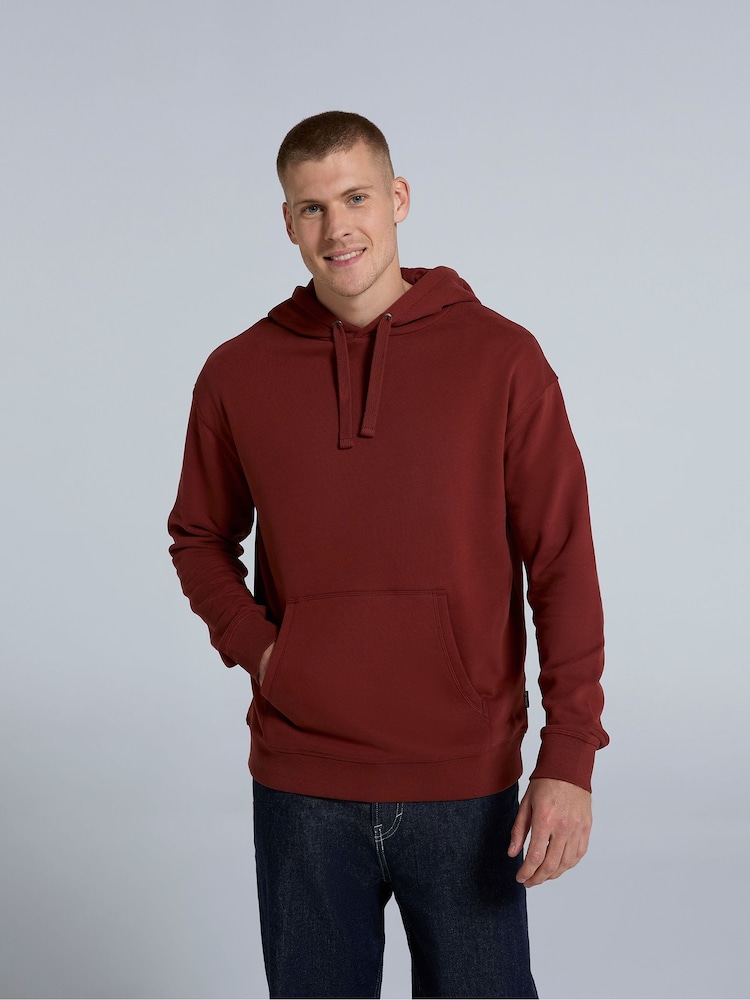 Animal Red Mens Icon Drop Shoulder 100% Cotton Hoodie - Image 1 of 8
