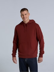 Animal Red Mens Icon Drop Shoulder 100% Cotton Hoodie - Image 3 of 8