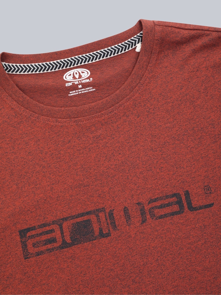 Animal Orange Rust Mens Jacob T-Shirt - Image 4 of 5